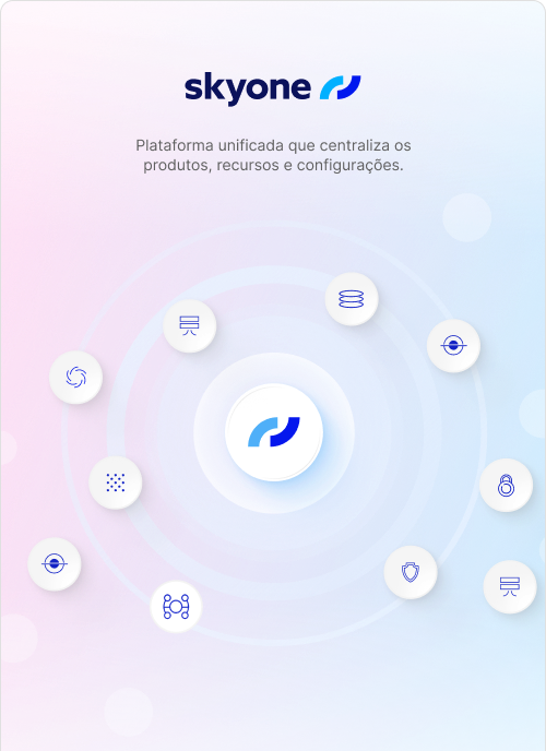 Plataforma unificada que centraliza os produtos, recursos e configurações.